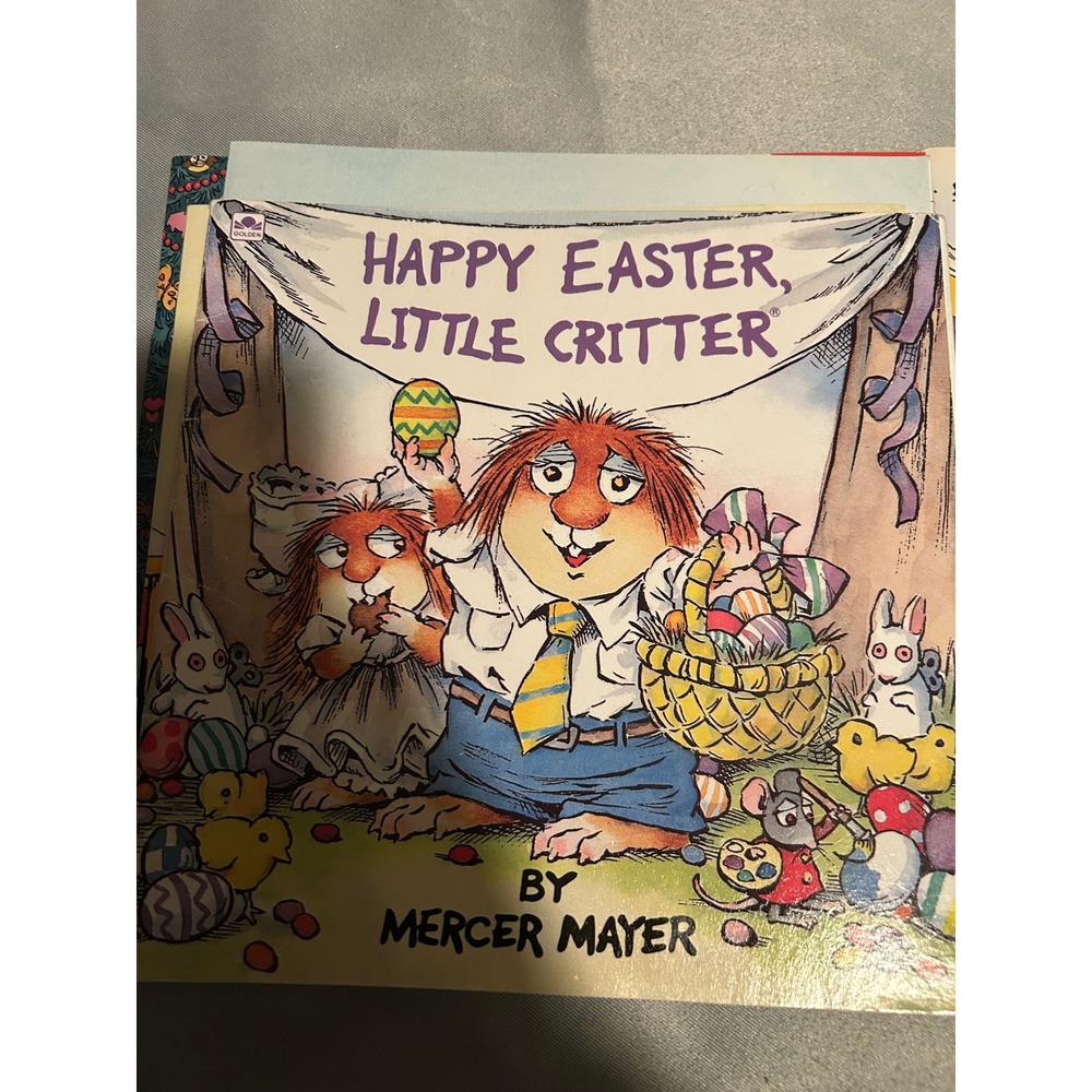 Mercer Mayer Little Critter Book Lot of 6 Christmas Halloween Easter Mad Bed - Picture 5 of 8